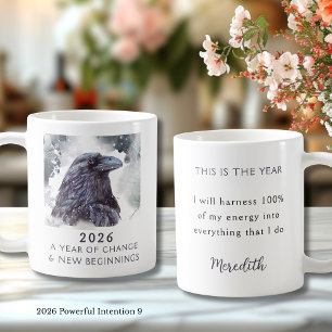 9. Raven 2026 Year of Change Powerful Intention Coffee Mug