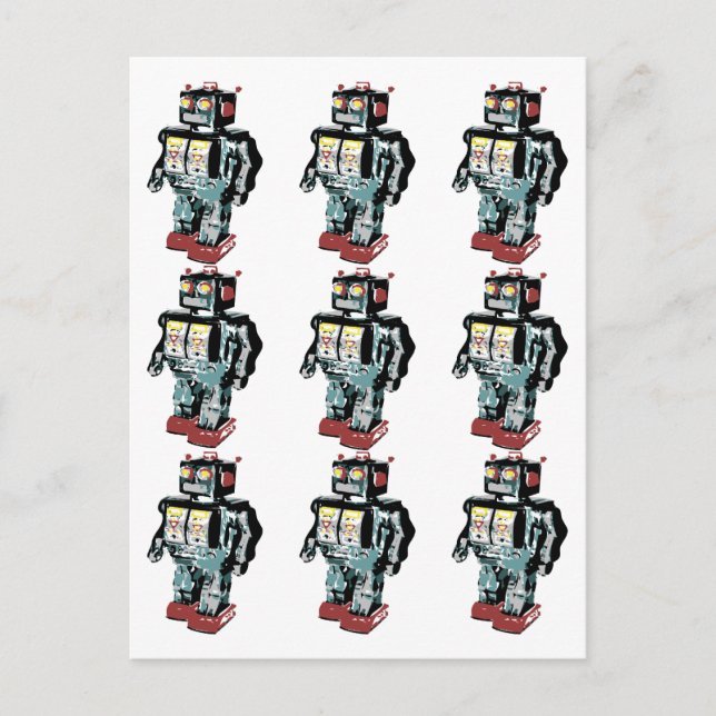 9 Robots Postcard (Front)