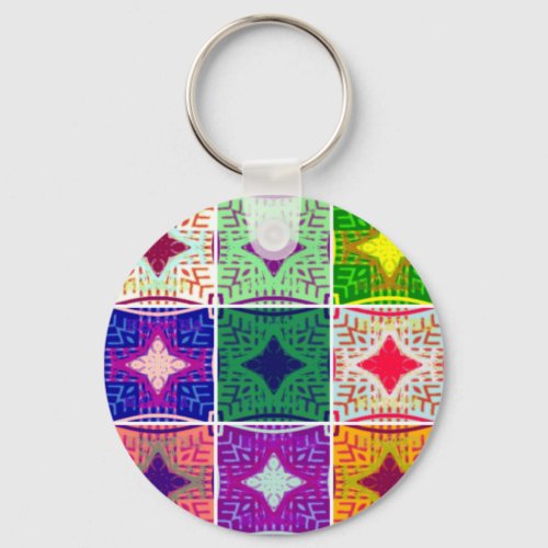 9 star Hakuna matata pattern Keychain