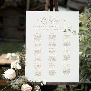 9 Tables Welcome Seating Chart Foam Board