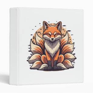 9 Tailed Fox Spirt 3 Ring Binder