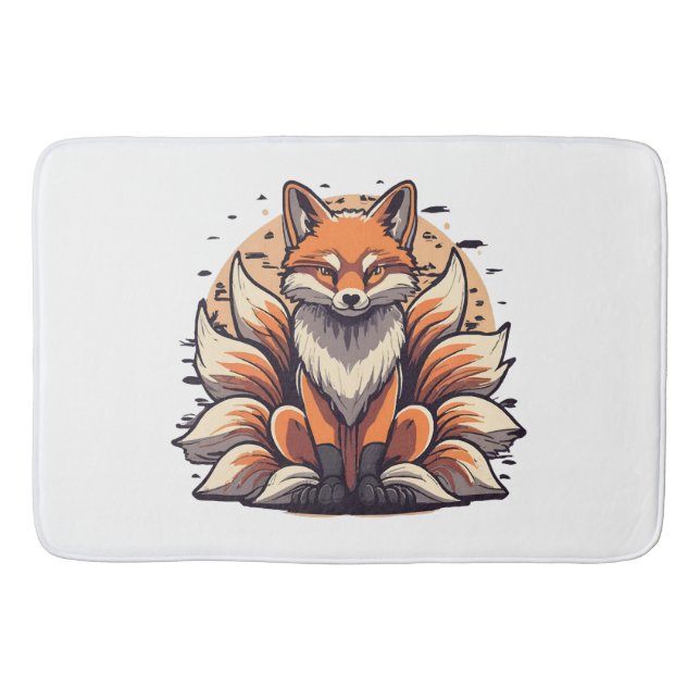 9 Tailed Fox Spirt Bath Mat (Front)