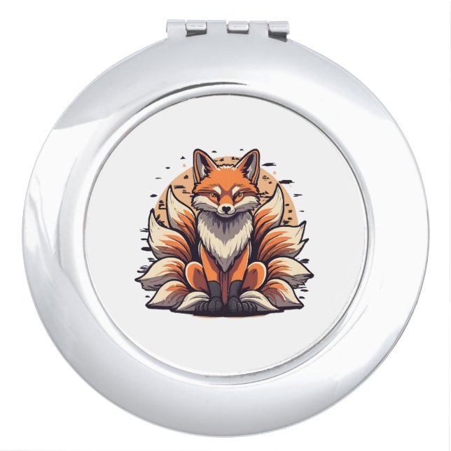 9 Tailed Fox Spirt Compact Mirror (Front)