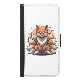 9 Tailed Fox Spirt Samsung Galaxy S5 Wallet Case
