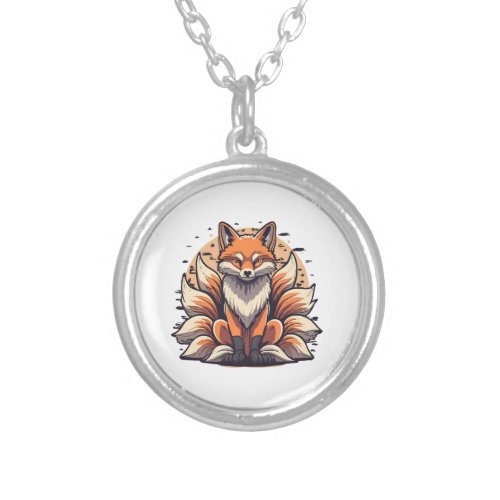 9 Tailed Fox Spirt Silver Plated Necklace