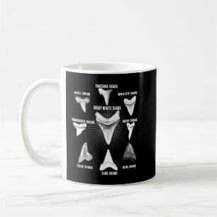 9 Types of Shark Teeth Species Of Sharks Coffee Mug
