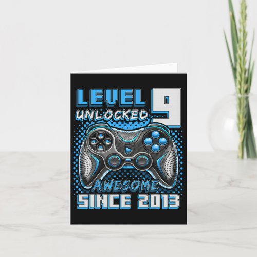 9 Unlocked Awesome 2013 Video Game 9th Birthday 4  Card