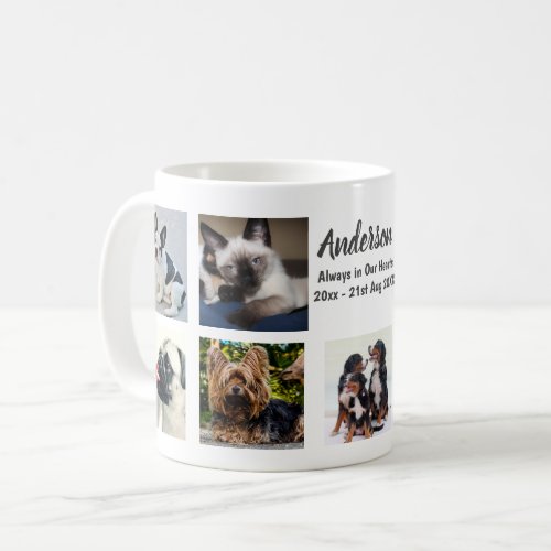 9 x Pet PHOTO Collage Keepsake Memorial Instagram Coffee Mug