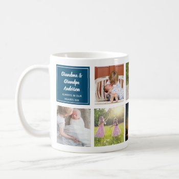 9 x Photo Collage Grandkids Gift To Grandparents Coffee Mug