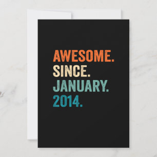 9 Year Old Gifts 9th Birthday Boy Awesome Since Ja Invitation