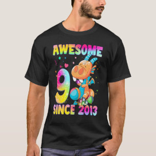 9 Year Old   Girls Teens Cute Little Dragon 9th Bi T-Shirt