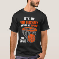 9 Year Old Happy 9th Birthday Basketball 9th Birth