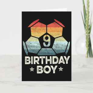 9 Year Old Soccer Player Gifts 9th Birthday Boy Ni Card