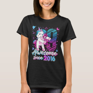 9 Year Old Unicorn Gifts For Girls 9th Birthday Gi T-Shirt