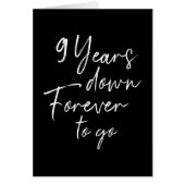 9 years down forever to go 9th wedding anniversary (Front)