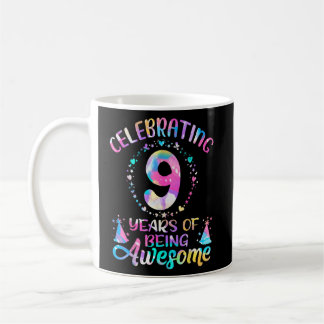 9 Years Of Being Awesome 9 Years Old 9th Birthday Coffee Mug