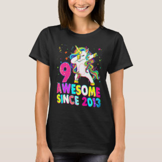 9 Years Old 9th Birthday Ballet Unicorn Girl Since T-Shirt