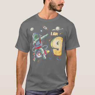 9 Years Old Birthday Boy Astronaut Space 9th Birth T-Shirt
