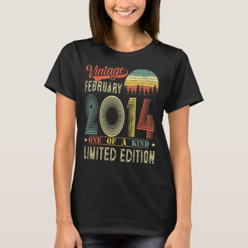 9 Years Old  February 2014  9th Bday T_Shirt