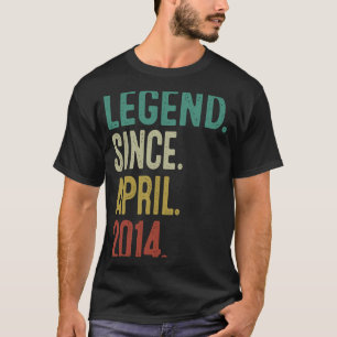 9 Years Old  Legend Since April 2014 9th Birthday T-Shirt