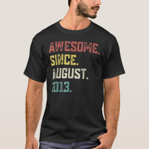 9 Years Old Legend Since August 2013 9th Birthday T-Shirt