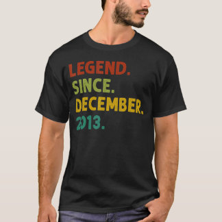 9 Years Old Legend Since December 2013 9th Birthd T-Shirt