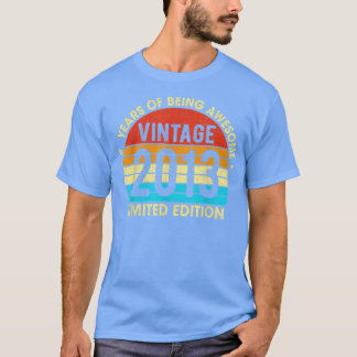 9 Years Old Vintage 2013 LimitedEdition Retro 9th  T-Shirt