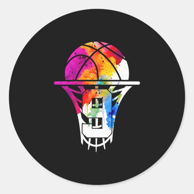 9 Years Sketll 9th Birthday  Classic Round Sticker (Front)