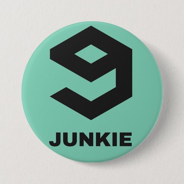 9gag junkie! When 9000 posts are not enough.. Button (Front)