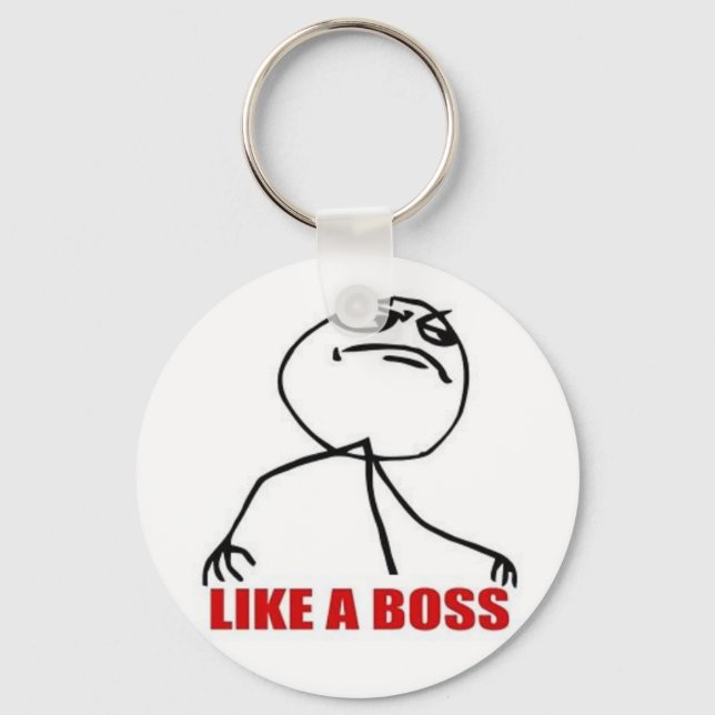 9GAG like a boss keychain (Front)