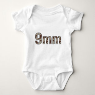 9mm ammo ammunition desert camo baby bodysuit