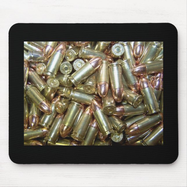 9mm ammo Ammunition Mouse Pad (Front)