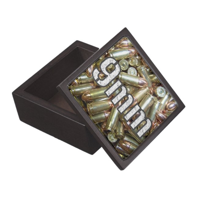 9mm ammo bullets ammunition box (Opened)