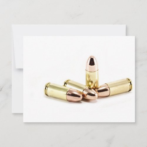 9mm Bullets Personalized Announcement