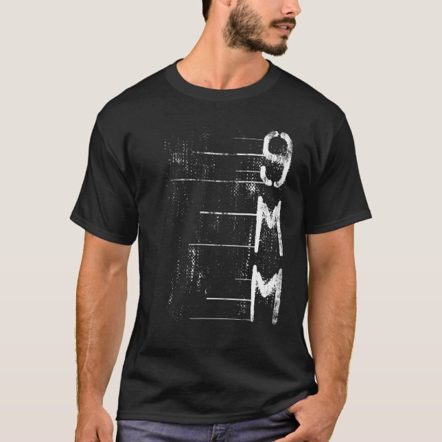 9MM Gun Ammo Shirt Shooting Firing Range Target Pr (Front)