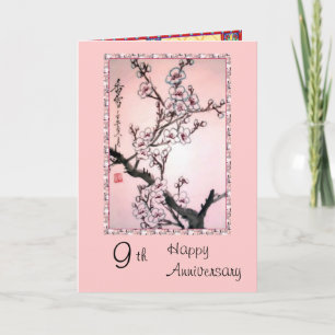 9th Anniversary card