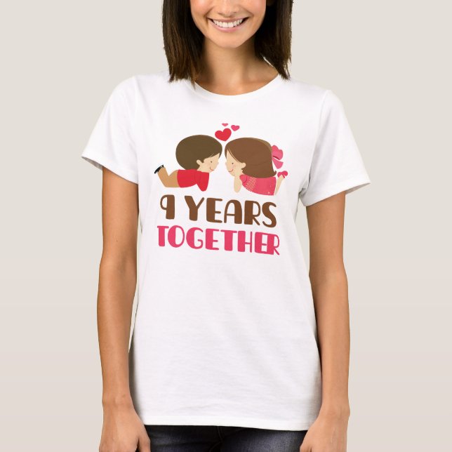 9th Anniversary Gift For Her T-Shirt (Front)