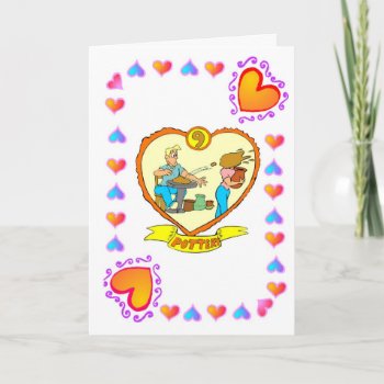 9th Anniversary - Pottery Card by windsorarts at Zazzle