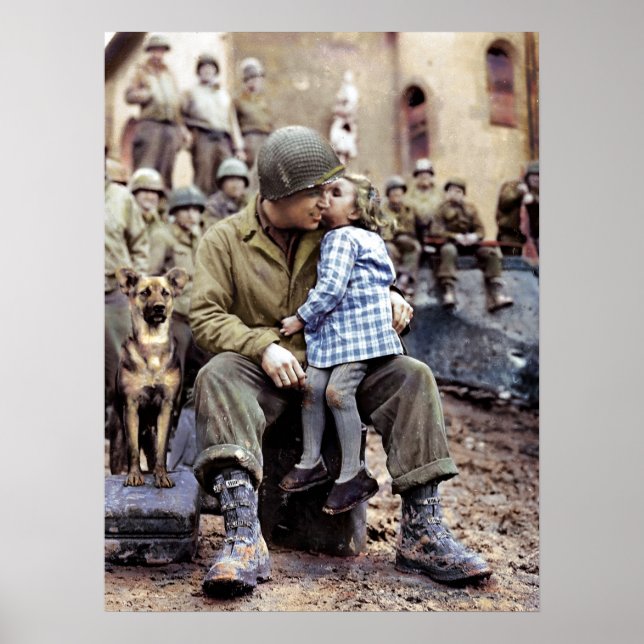 9th Armored Division Technician, France, 1945 Poster (Front)