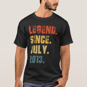 9th Birthday  9 Years Old Legend Since July 2013 T-Shirt