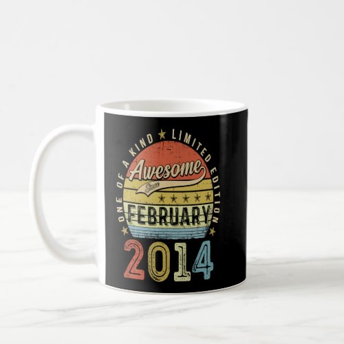 9th Birthday  Awesome Since February 2014 9 Year O Coffee Mug