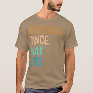 9th birthday Awesome since May 2013  T-Shirt