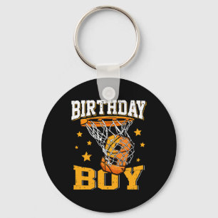 9th Birthday Basketball Boy 9 Year Old Basketball  Keychain