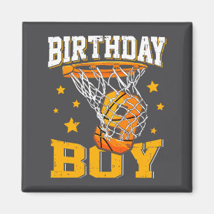 9th Birthday Basketball Boy 9 Year Old Basketball Magnet
