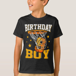 9th Birthday Basketball Boy 9 Year Old Basketball  T-Shirt