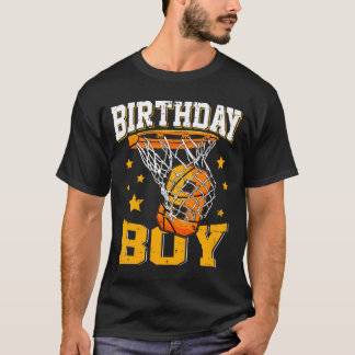 9th Birthday Basketball Boy 9 Year Old Basketball  T-Shirt