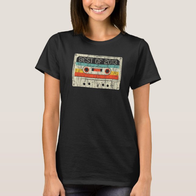 9th Birthday  Best Of 2013 Cassette Tape 9 Years O T-Shirt (Front)