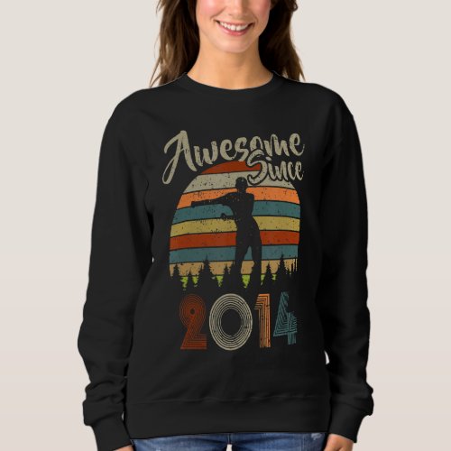 9th Birthday Boy Vintage Flossing Awesome Since 20 Sweatshirt