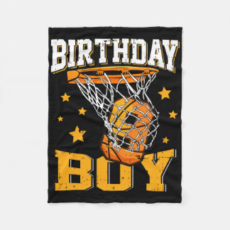 9th Birthday Bysketbyll Boy 9 Year Old Bysketbyll Fleece Blanket
