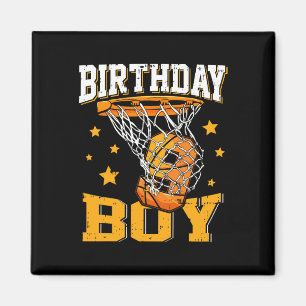 9th Birthday Bysketbyll Boy 9 Year Old Bysketbyll Magnet